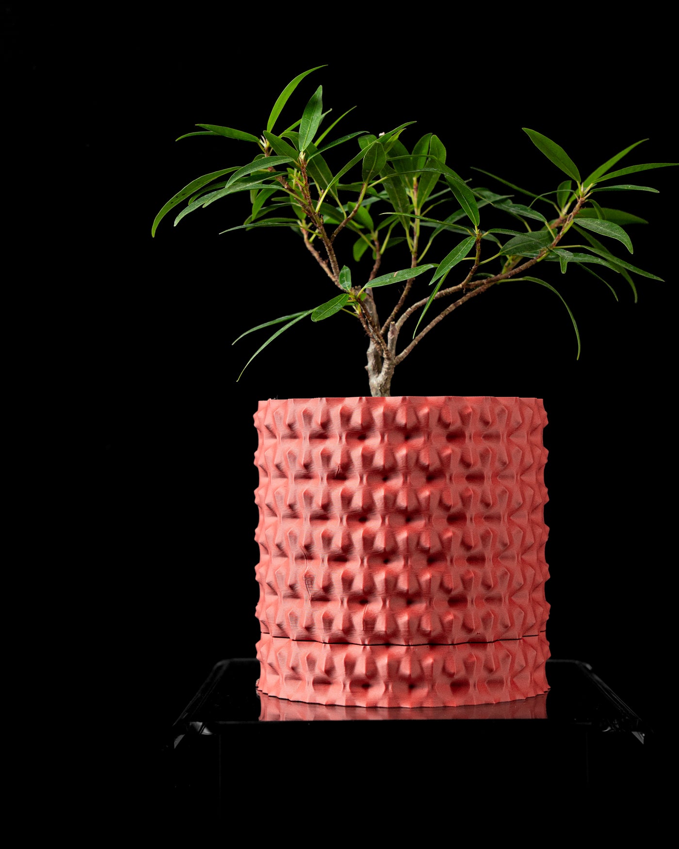 Rugged textured indoor planter, product view 1