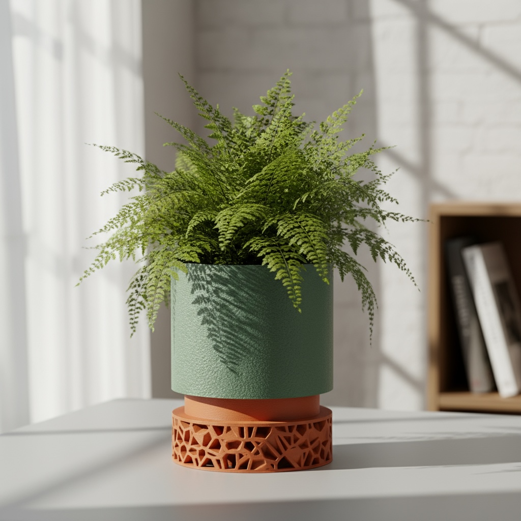 Vori 2 sculptural indoor planter, product view 11