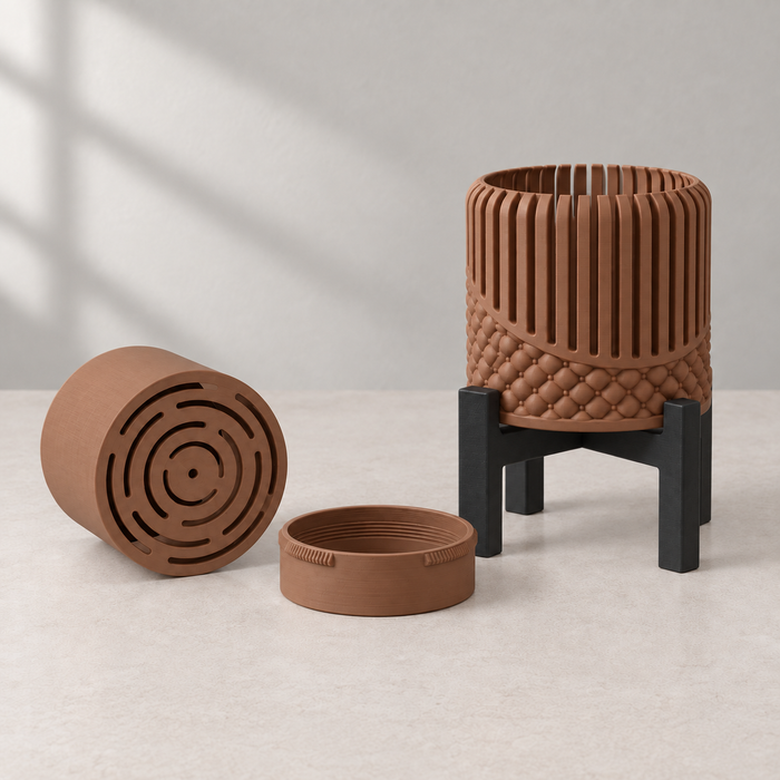 Modular Planter with Stand | Riona Insert & Screw Base