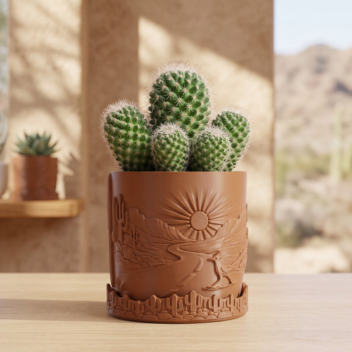 Planter pot "Desert Sunrise" , Cactus & Succulent Pot