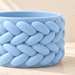 Braido 3D printed woven planter highlighting soft braid-like overlapping texture