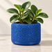 Drift indoor planter with flowing layered surface texture