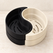 Yin-Yang Set 3D printed indoor planter set highlighting two interlocking curved compartments