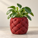 Kivu sculptural planter with soft padded-looking raised forms