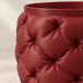 Kivu sculptural planter with distinctive soft padded-looking raised forms