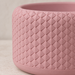 Pelta 3D printed sculptural planter highlighting ordered overlapping scale texture