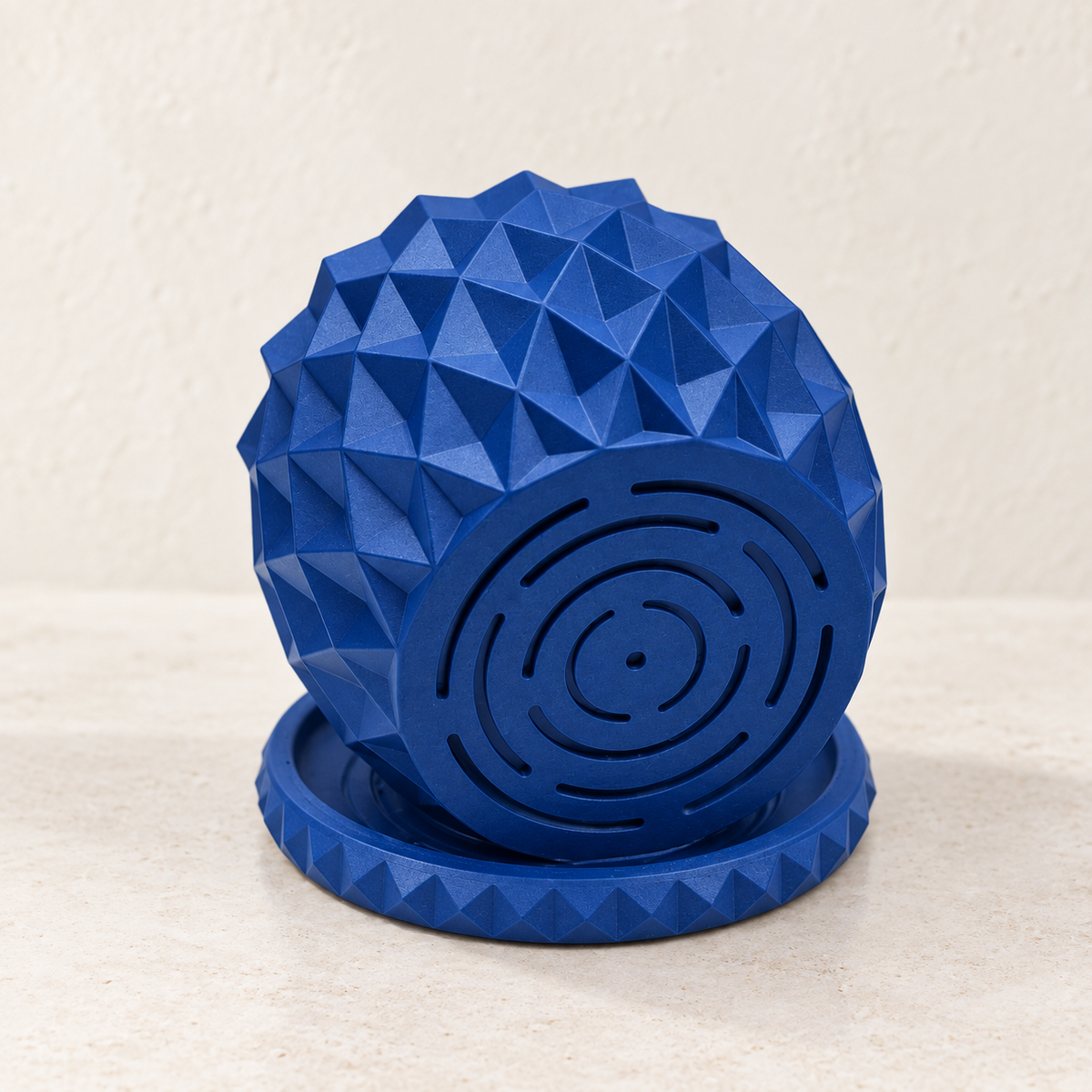 Prizma geometric planter styled to show faceted triangular planes