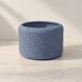 Ravena decorative woven planter featuring basket-like over-under texture