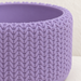 Tressa indoor planter with detailed knit-inspired loop texture