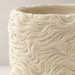 Verta 3D printed indoor planter highlighting flowing organic ripple texture