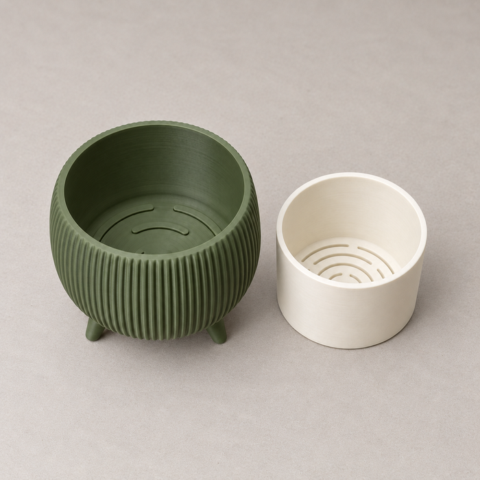 Planter with Legs & Removable Liner | Arco Plant Pot