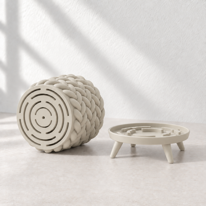 Woven Planter with Legs | Braido Sculptural Plant Pot