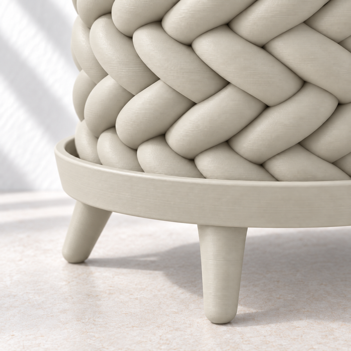 Woven Planter with Legs | Braido Sculptural Plant Pot