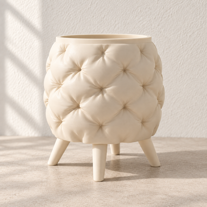 Sculptural Planter with Legs | Kivu Textured Plant Pot