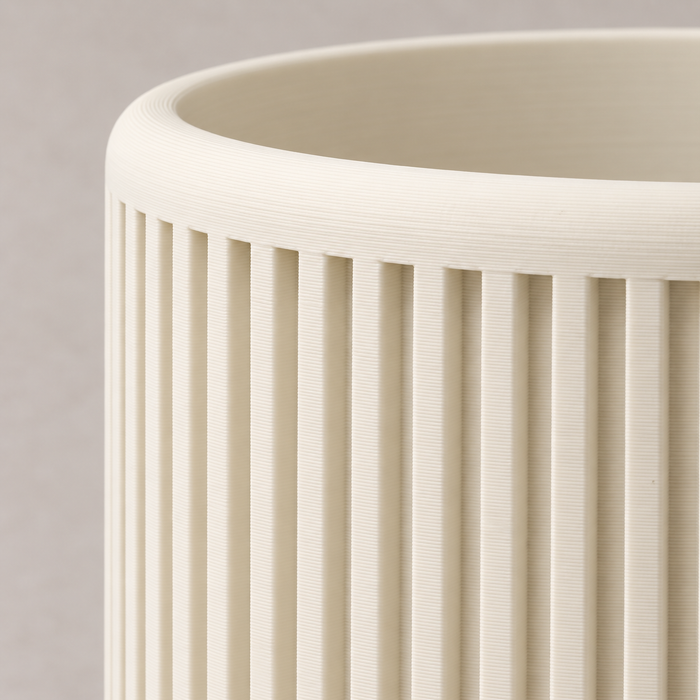 Ribbed Planter with Legs | Quadra Modern Plant Pot