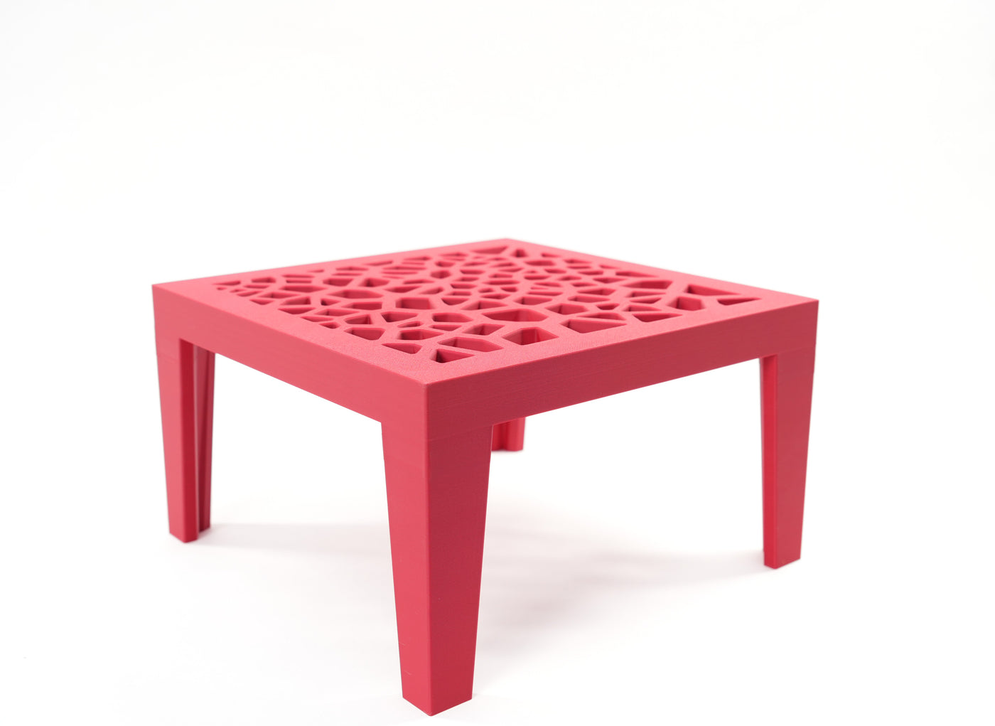 Square pot stand “Grid Square” with open lattice top