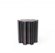 “Reed” ribbed pot table stand side view