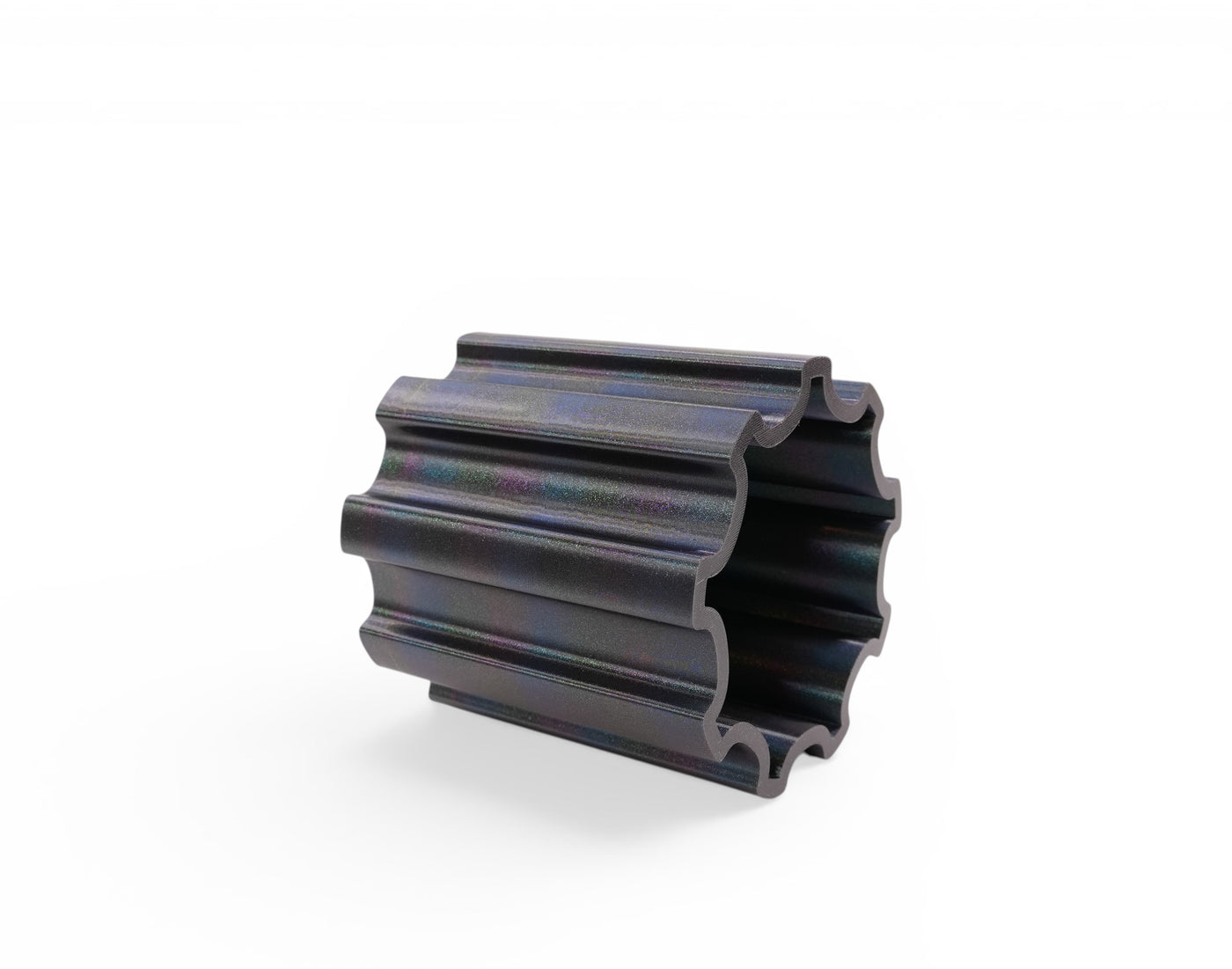 “Reed” fluted plant pot stand front view