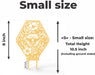Small size plant trellis “Bela” showing 10.5 inch total height including ground stake