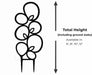 Bolla plant trellis size guide showing 6, 8, 10, and 12 inch height options