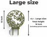 Small size plant trellis “Maris” showing 10.5 inch total height including ground stake
