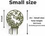 Large size plant trellis “Maris” showing 16 inch total height including ground stake