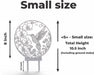 Small size plant trellis “Avi” showing 10.5 inch total height including ground stake