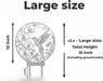 Large size plant trellis “Avi” showing 16 inch total height including ground stake