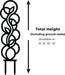 “Loom” decorative plant support for potted houseplants