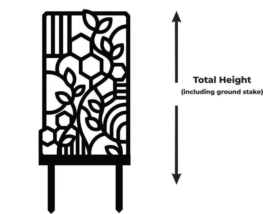 Mosaic mosaic-pattern plant trellis for indoor climbing plants, detail view