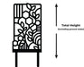 Mosaic mosaic-pattern plant trellis for indoor climbing plants, detail view