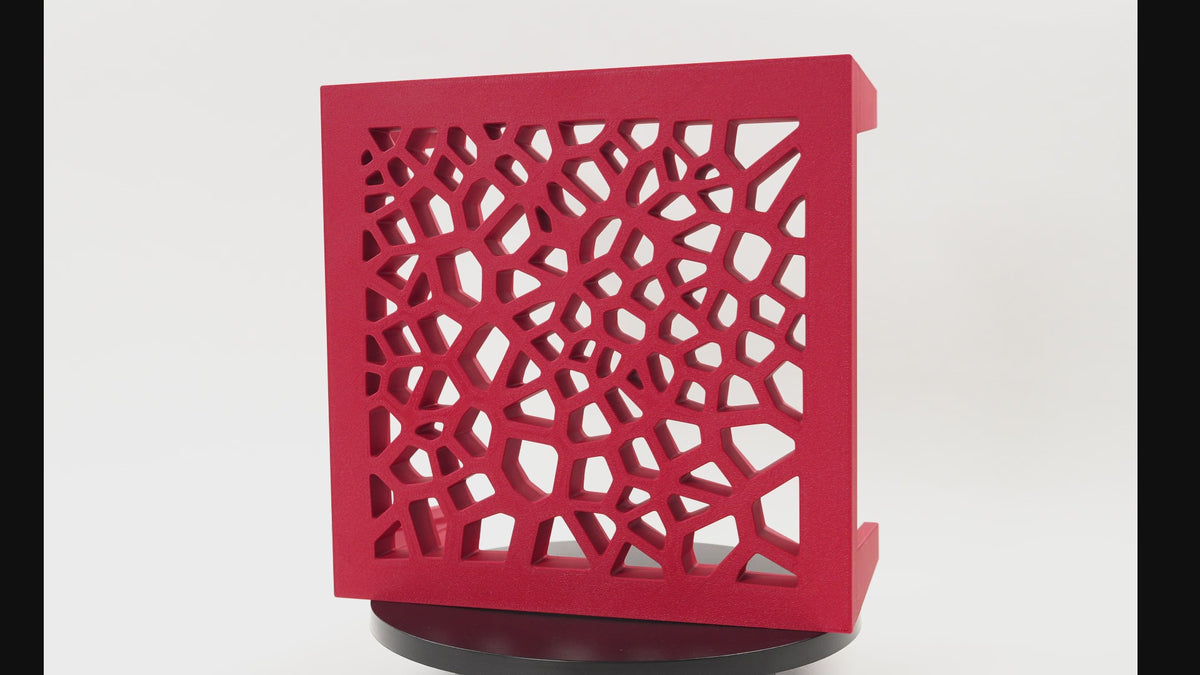 Video of plant stand “Grid Square” showing square pot riser design
