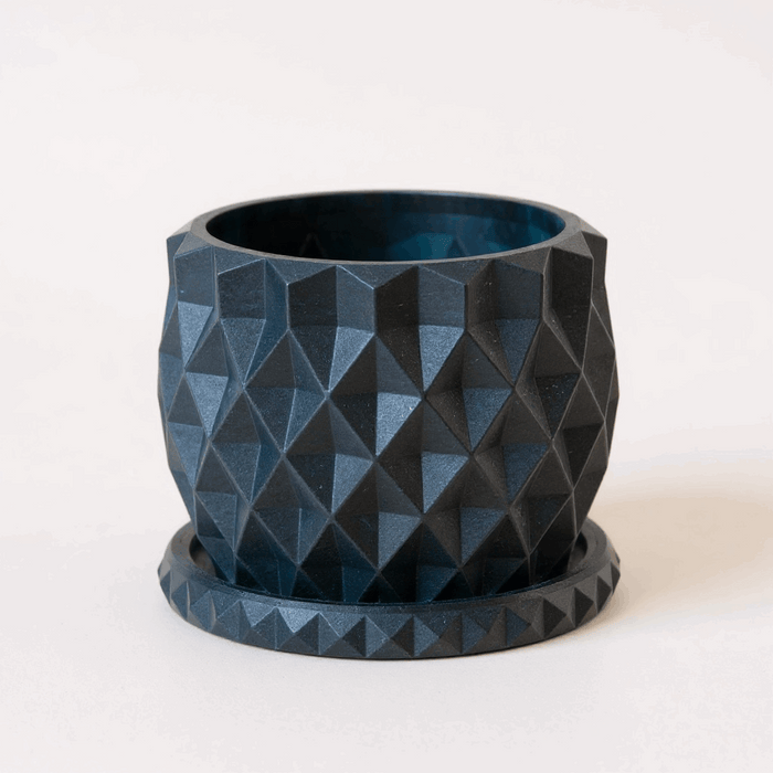 Geometric 3D Printed Planter "Prizma"  Modern Faceted Pot | Multicolor or Single Color Design