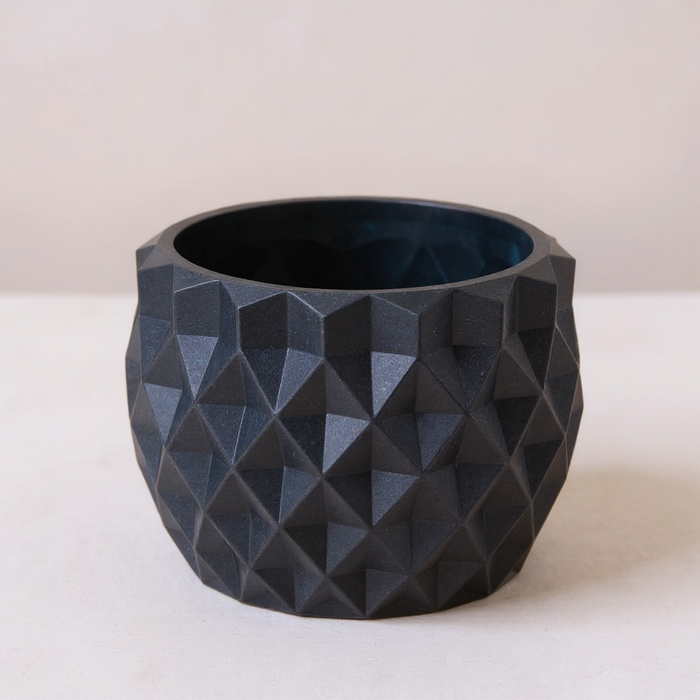 3D Printed Planter Pot "Prisma" with Drainage, Geometric Plant Pot, Modern Succulent Pot, Gift, Unique Home Decor