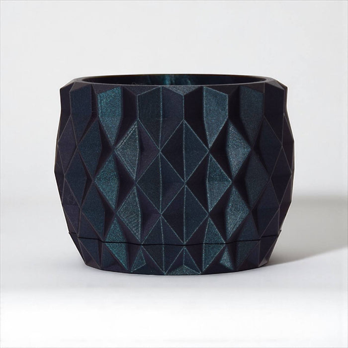 3D Printed Planter Pot "Prisma" with Drainage, Geometric Plant Pot, Modern Succulent Pot, Gift, Unique Home Decor