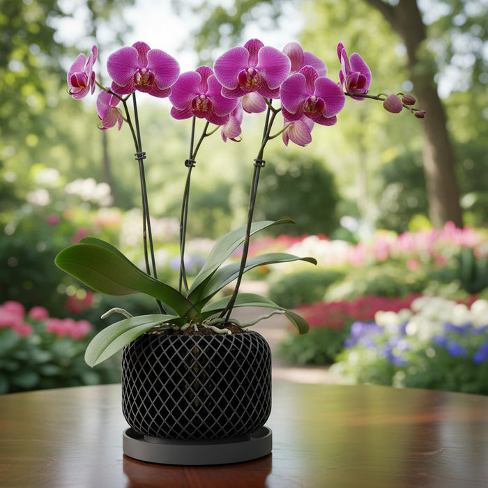 Orchid Pot "Ravik" eco-friendly, drainage |  color & size options
