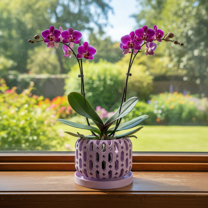 Orchid Pot "Ritar" eco-friendly, drainage |  color & size options