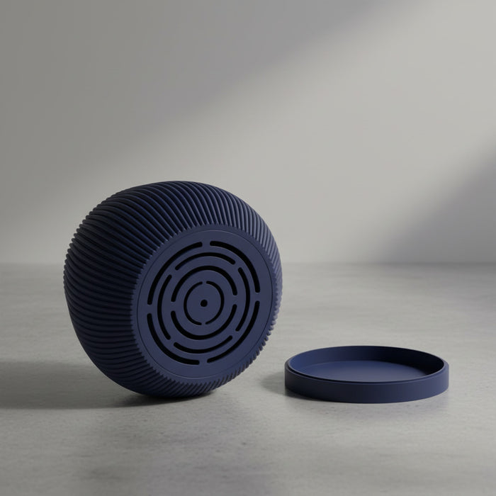 Ribbed Planter – Modern Fluted Plant Pot with Drainage "Rivon"