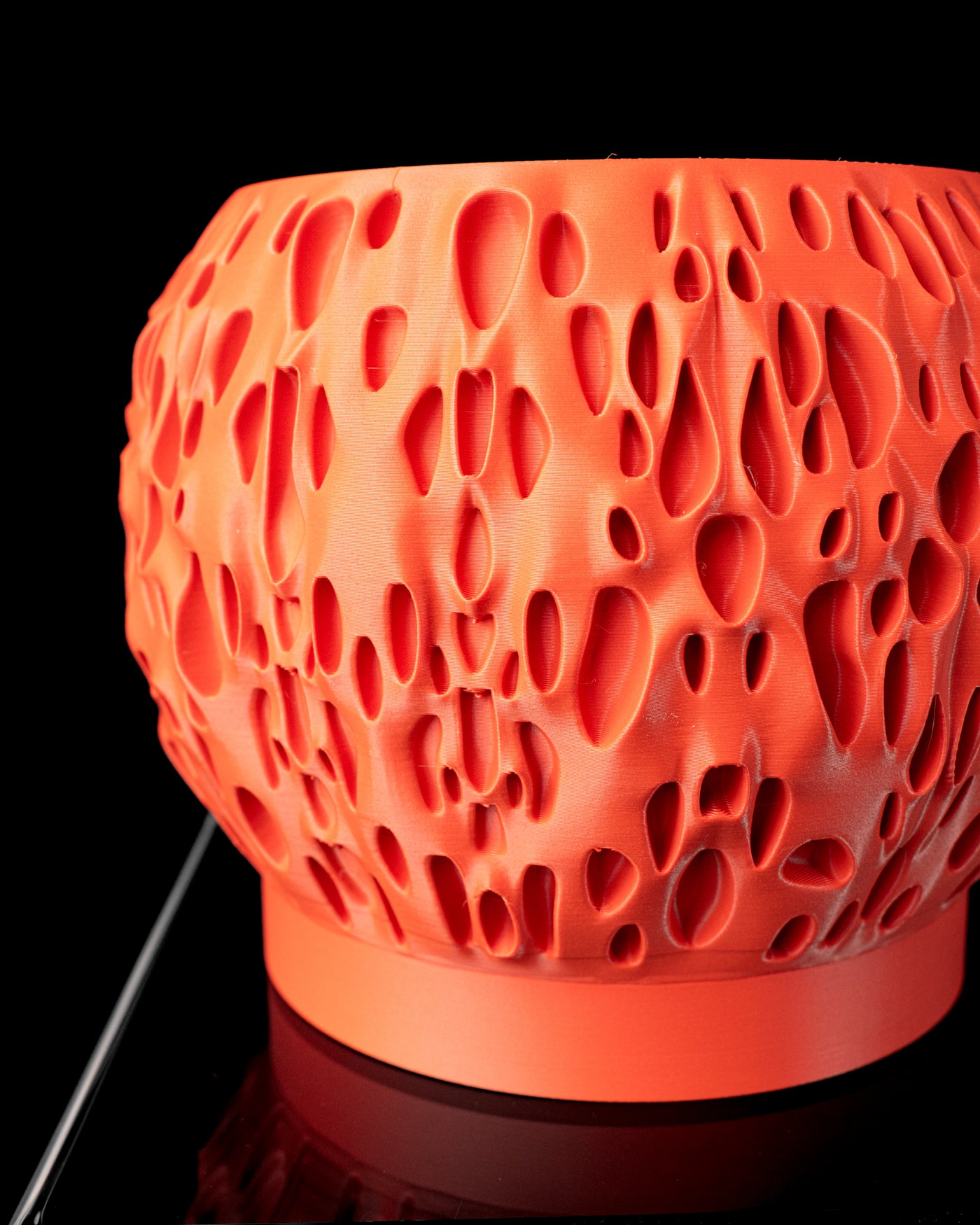 Spotted organic texture indoor planter, product view 4