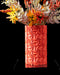 Swirl textured flower vase styled with stems