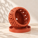 Interior view of Tavero orchid pot showing one floor drainage hole and matching tray