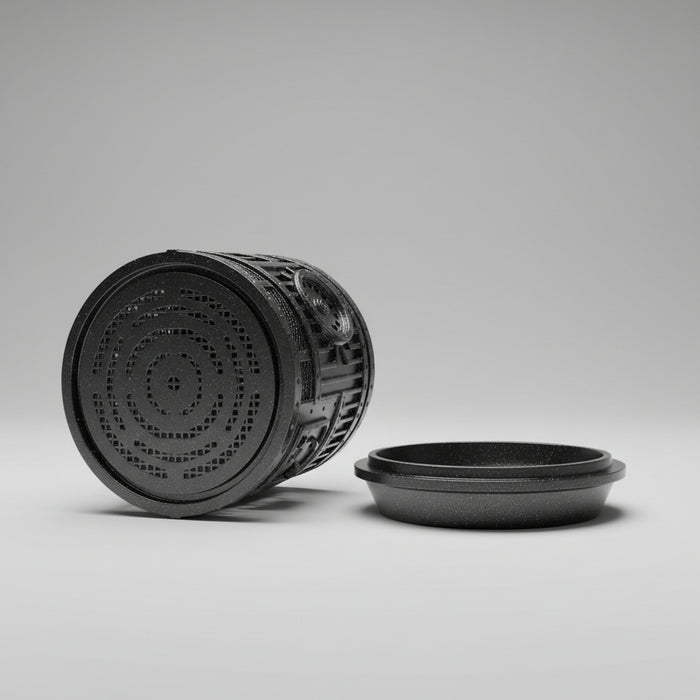 Industrial 3D Printed Planter Pot "Titan" with Drainage