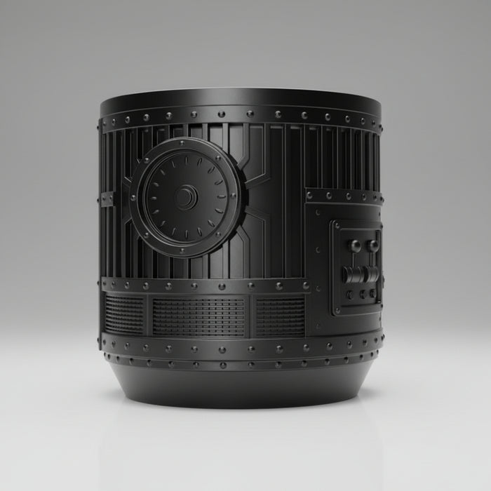 Industrial 3D Printed Planter Pot "Titan" with Drainage