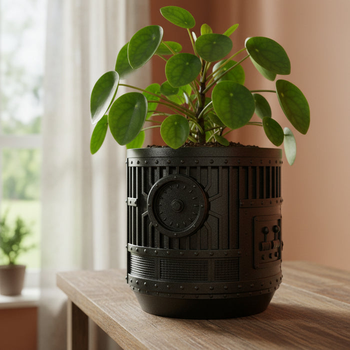 Industrial 3D Printed Planter Pot "Titan" with Drainage