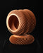 Toren spiral ribbed planter showing two-piece construction, angled view