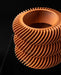 Toren spiral planter close-up showing inner vessel and diagonal ribs