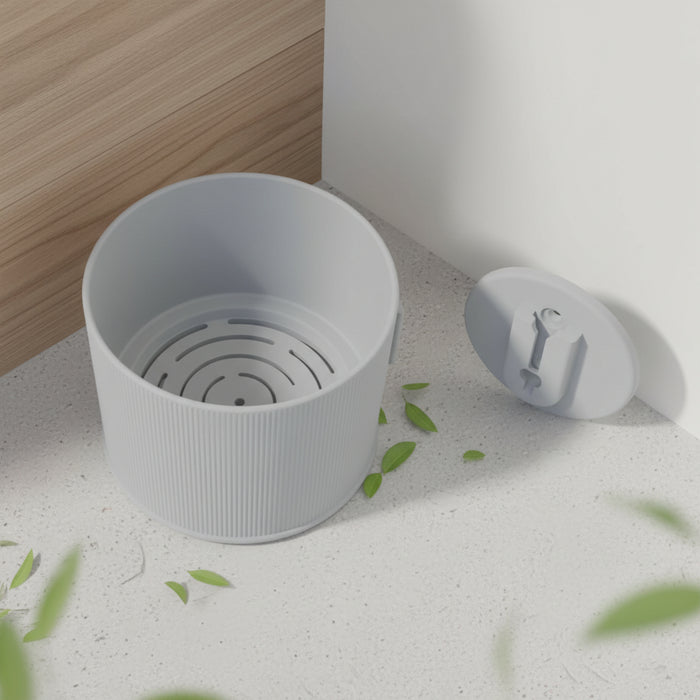 Modern Wall Planter “Tori” with Vertical Ribbed Texture