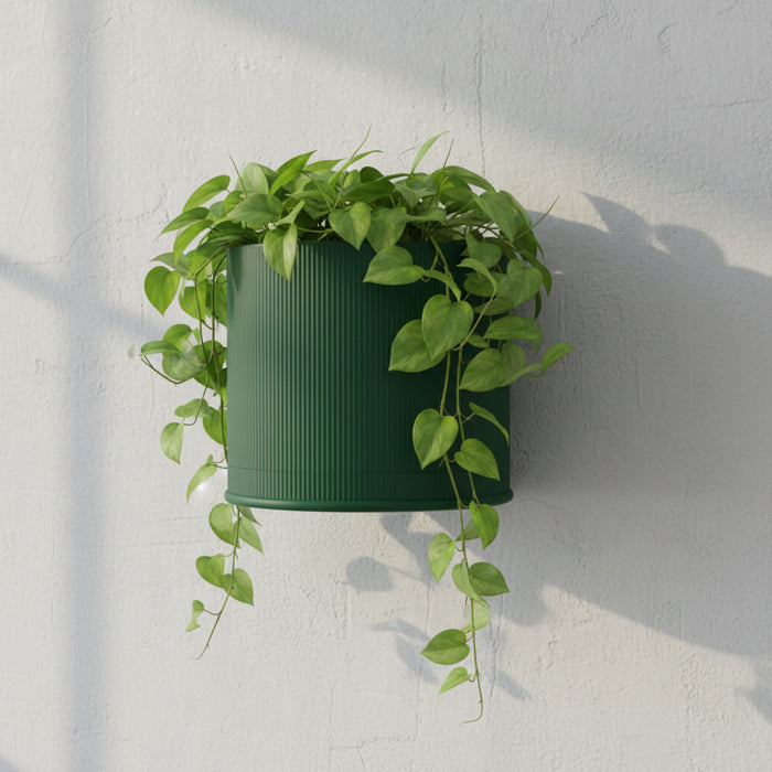 Modern Wall Planter “Tori” with Vertical Ribbed Texture