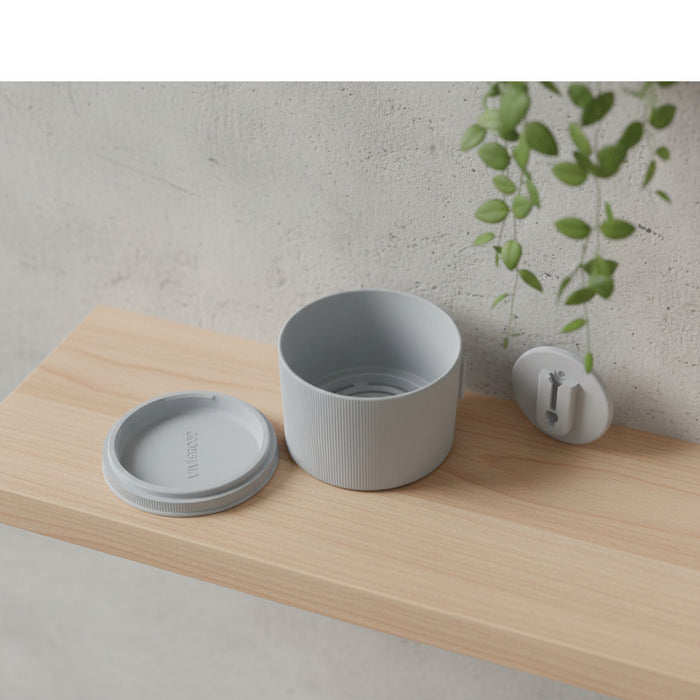 Modern Wall Planter “Tori” with Vertical Ribbed Texture