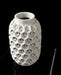 Trihex vase angled top view showing circular opening